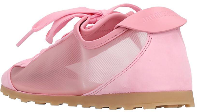 Jacquemus Low-Top Panel Lace-Up Sneakers Roze