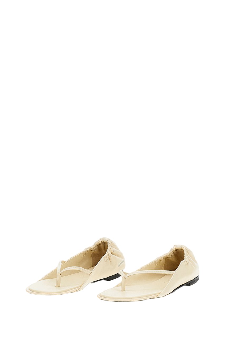 Jacquemus White Nu-Pieds Thong Sandals Wit