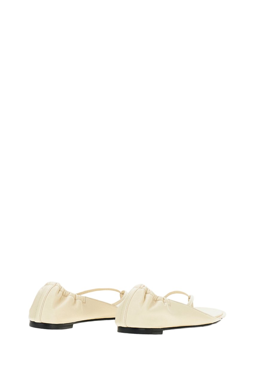 Jacquemus White Nu-Pieds Thong Sandals Wit