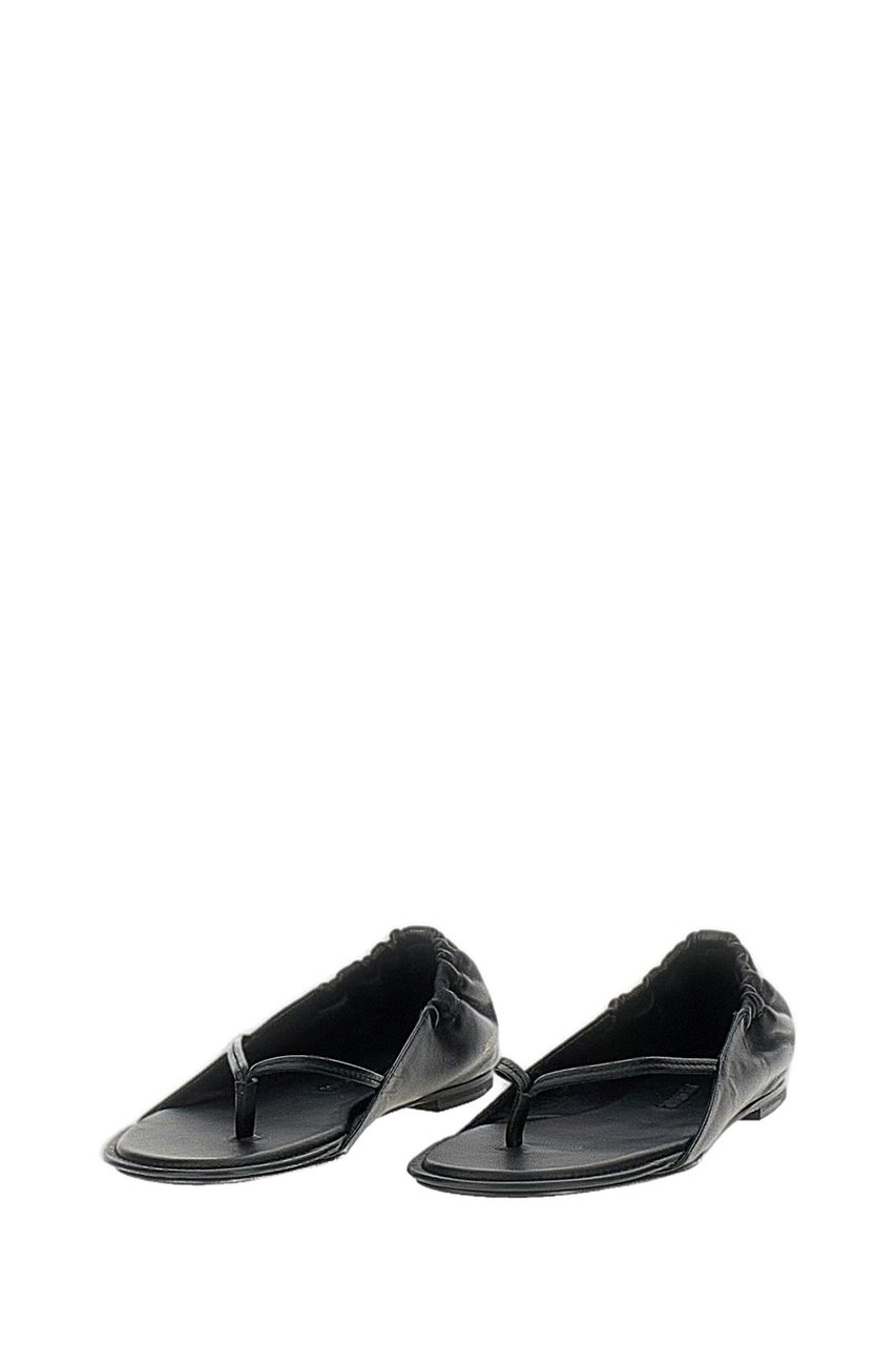Jacquemus Black Nu-Pieds Thong Sandals Zwart
