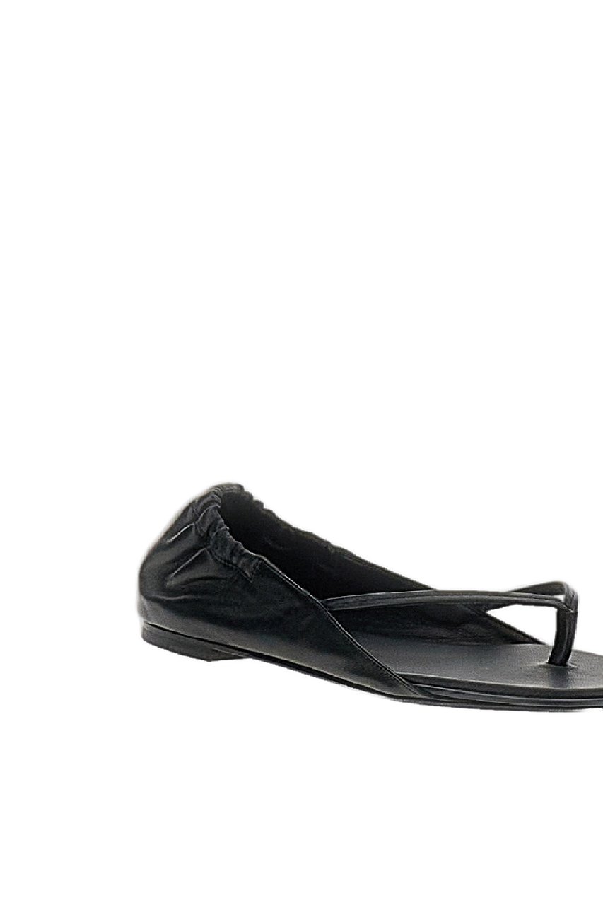 Jacquemus Black Nu-Pieds Thong Sandals Zwart