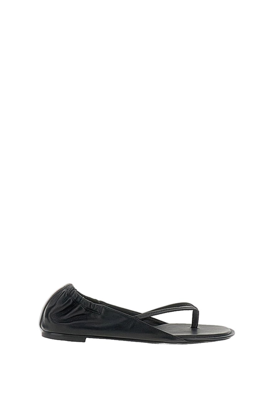 Jacquemus Black Nu-Pieds Thong Sandals Zwart