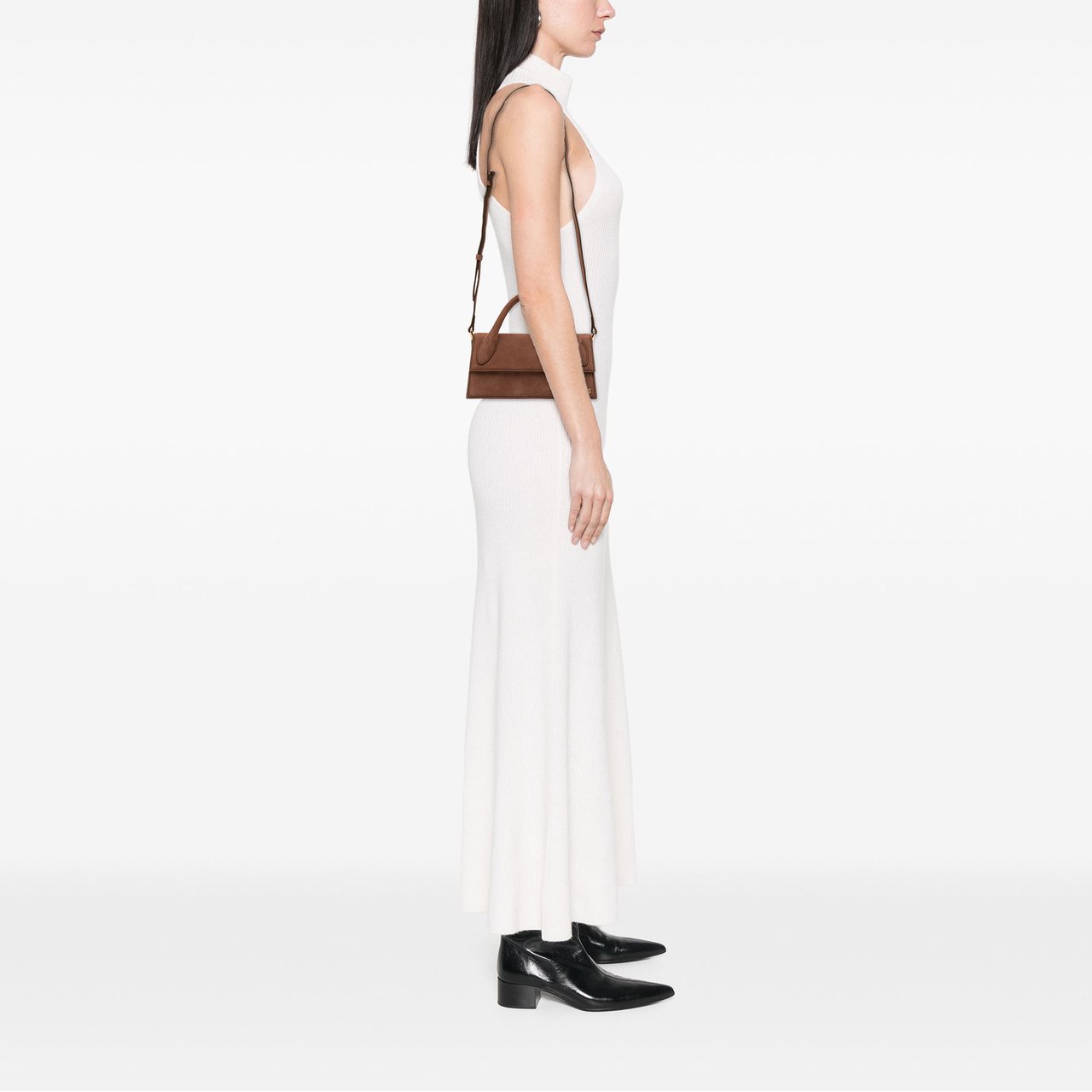 Jacquemus Suede Le Chiquito Long Bruin