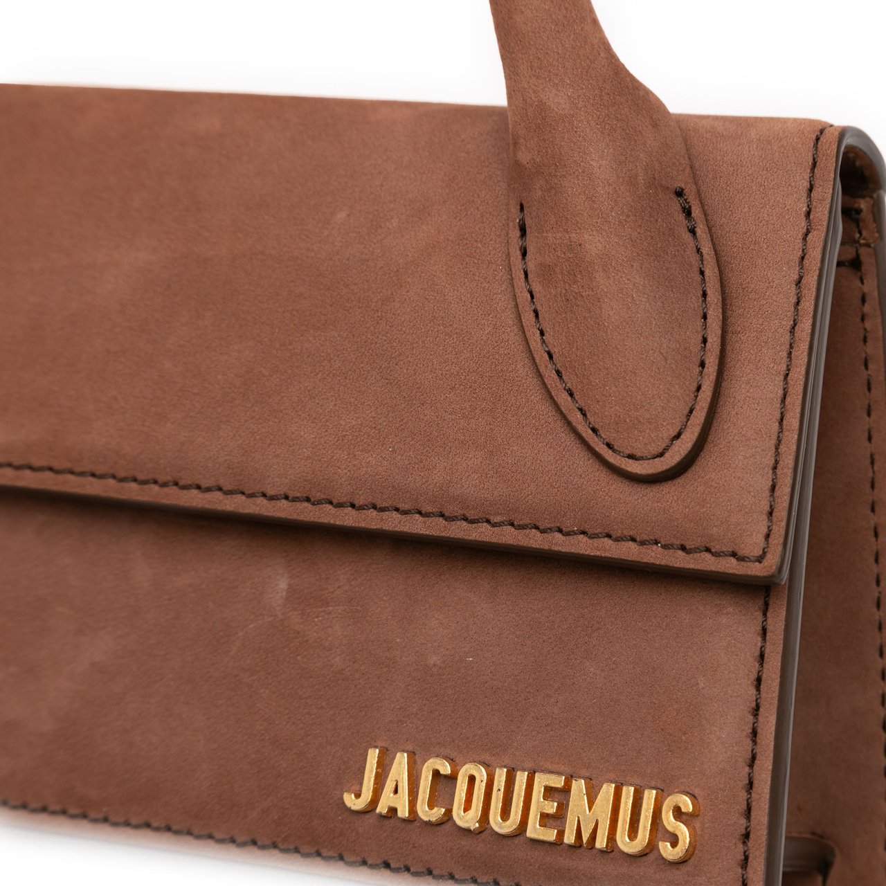 Jacquemus Suede Le Chiquito Long Bruin