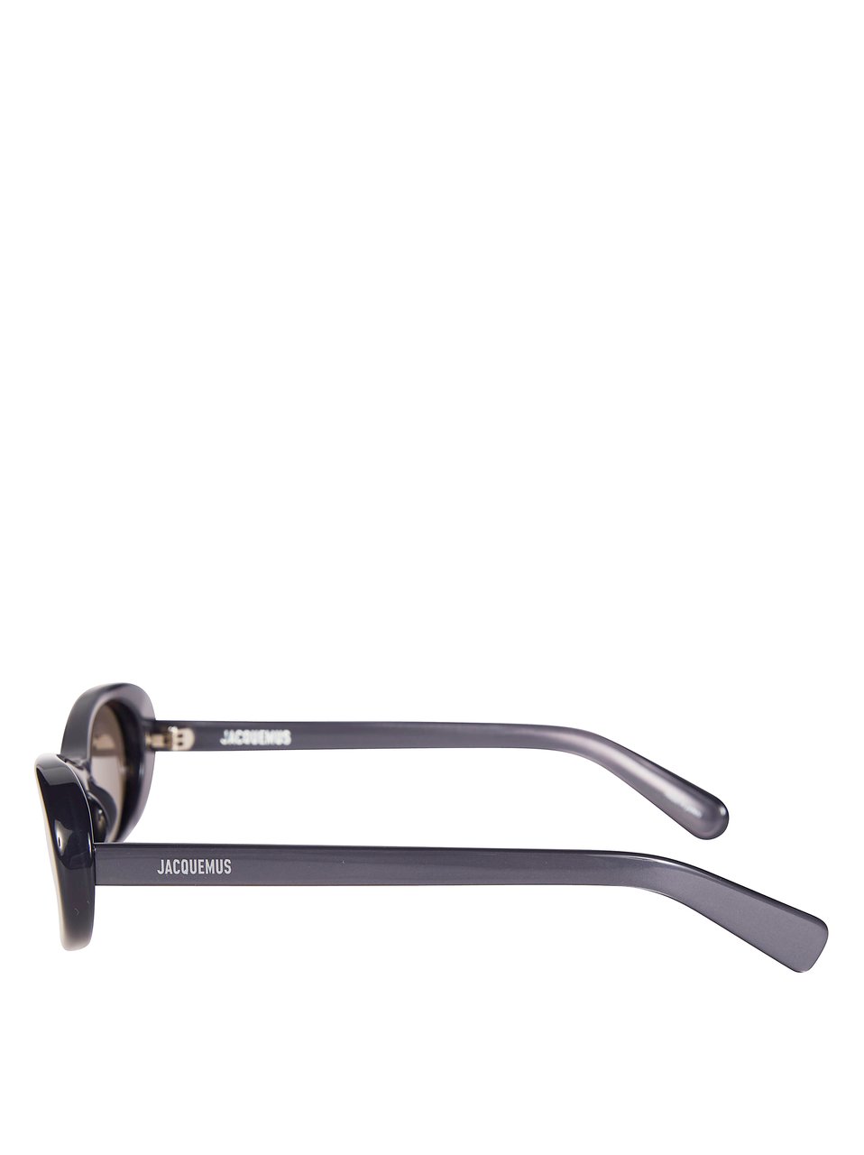 Jacquemus Elongated Oval Glossy Frame Sunglasses Wit