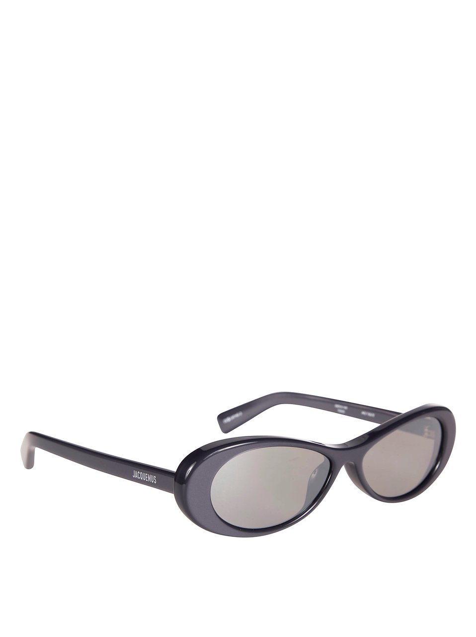 Jacquemus Elongated Oval Glossy Frame Sunglasses Wit