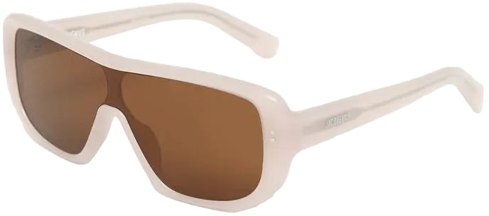 Jacquemus SUNGLASSES PEARL/ SILVER/ CHOCOLATE Bruin