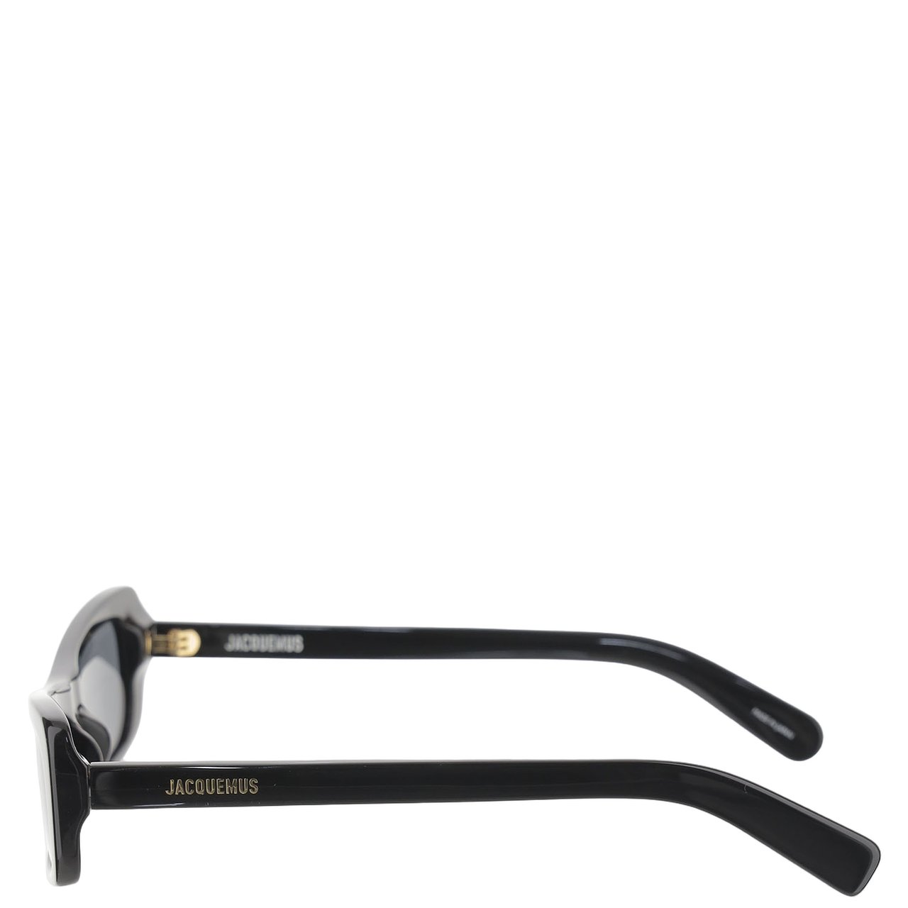 Jacquemus Rectangular Sunglasses with Contrasting Logo Detail Grijs