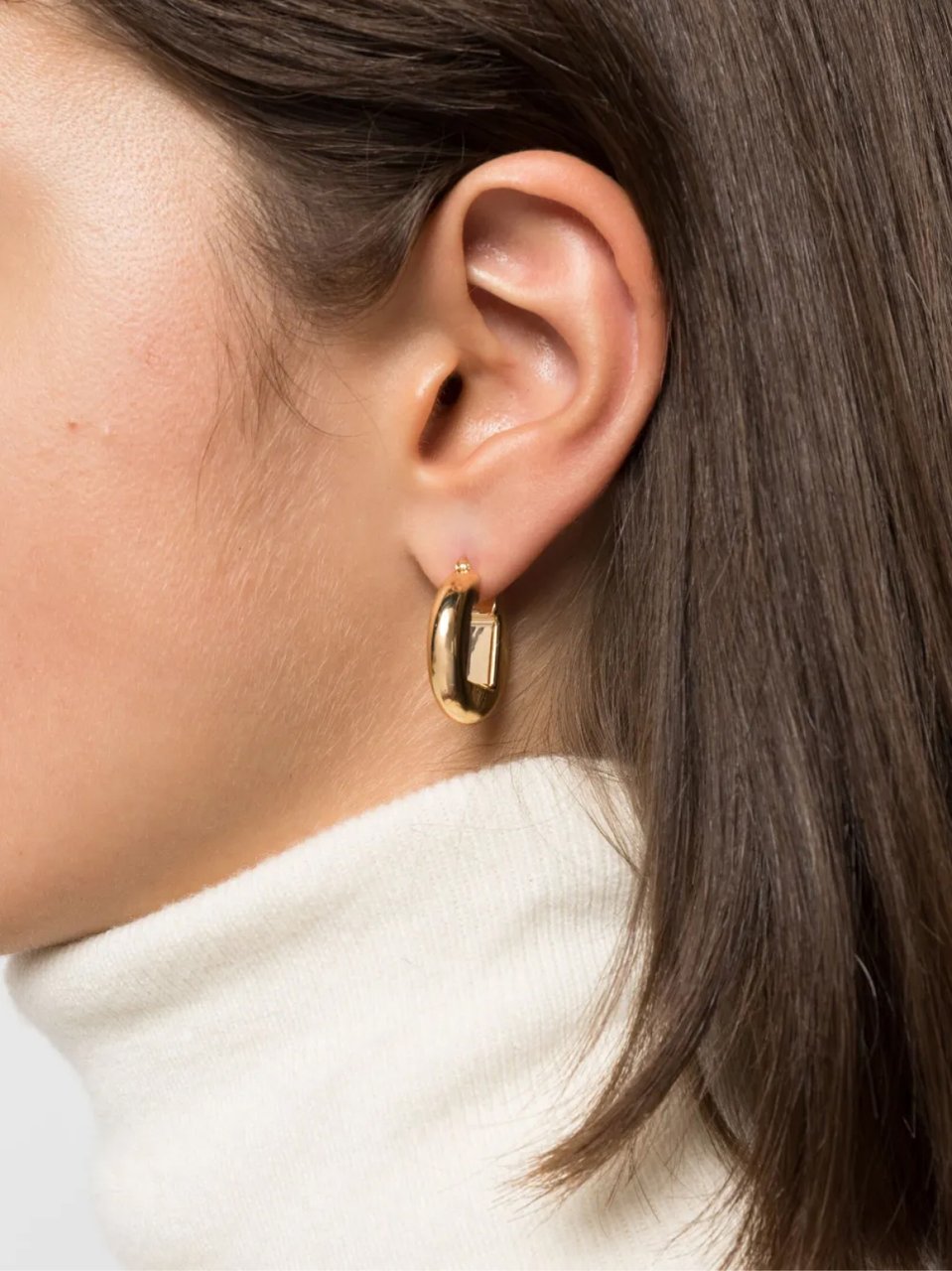 Jacquemus Boucles Rond Carre Earrings Goud
