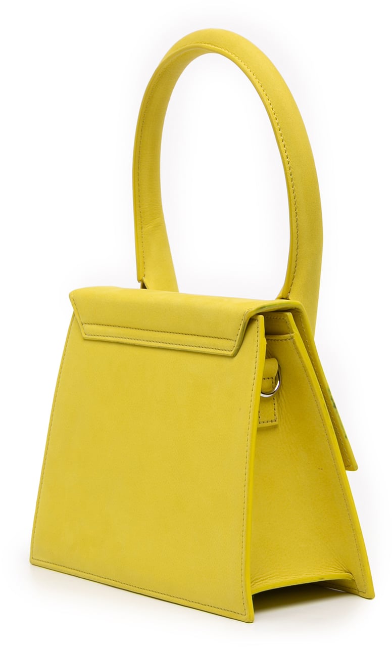 Jacquemus Leather Le Grand Chiquito Geel