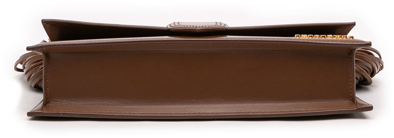 Jacquemus Leather Le Bambino Long Ficiu Bruin