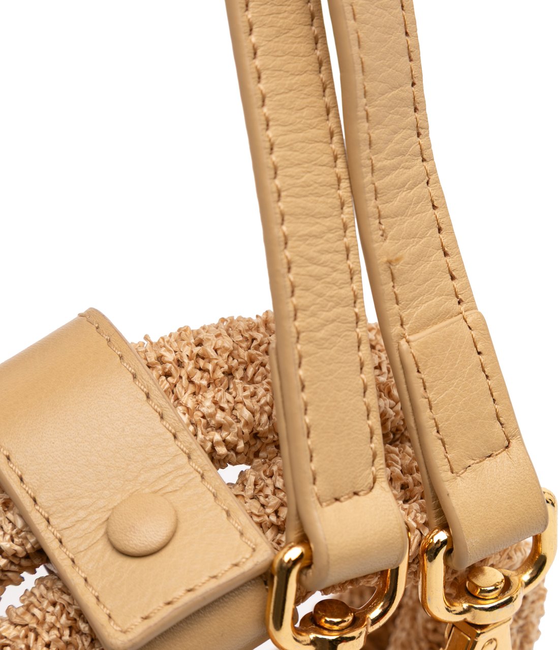 Jacquemus Boucle Raffia Le Chiquito Noeud Bruin