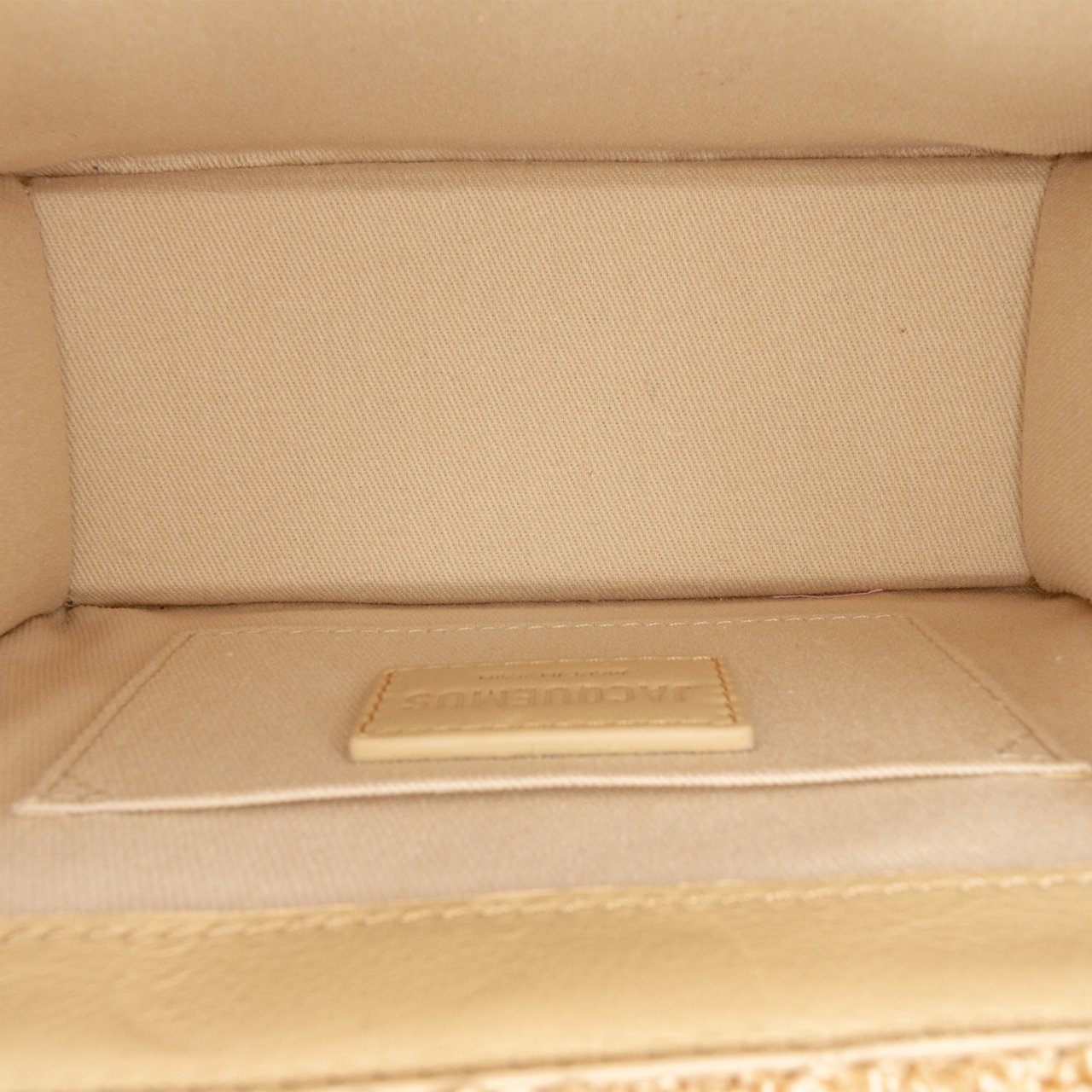 Jacquemus Boucle Raffia Le Chiquito Noeud Bruin