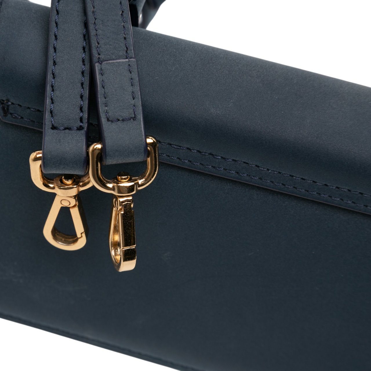 Jacquemus Smooth Calfskin Le Chiquito Long Blauw
