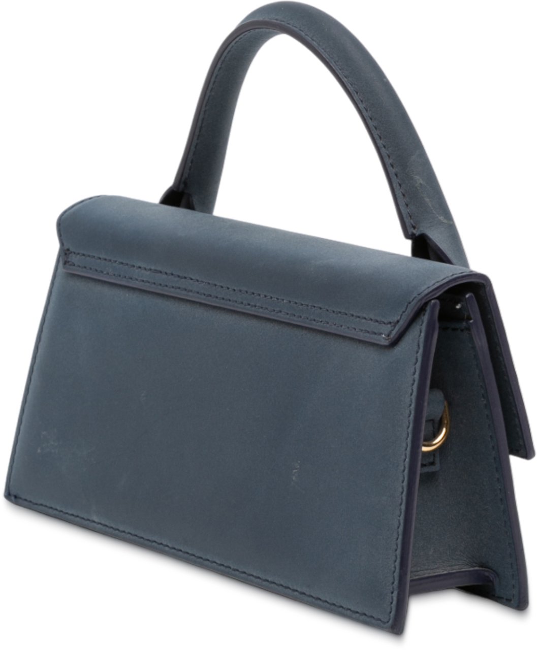 Jacquemus Smooth Calfskin Le Chiquito Long Blauw