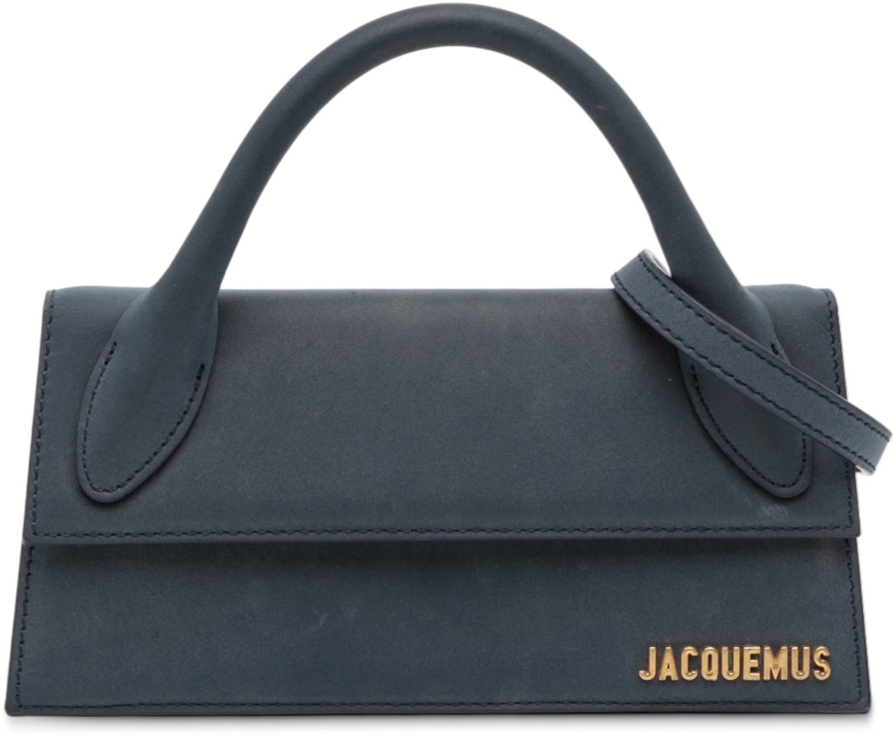Jacquemus Smooth Calfskin Le Chiquito Long Blauw