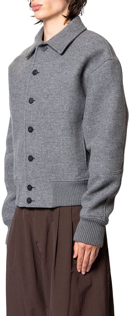 Jacquemus LE BOMBER FELTRO GREY Grijs