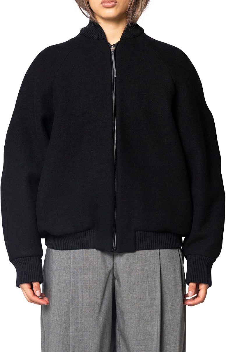 Jacquemus LE BLOUSON PILU BLACK Zwart