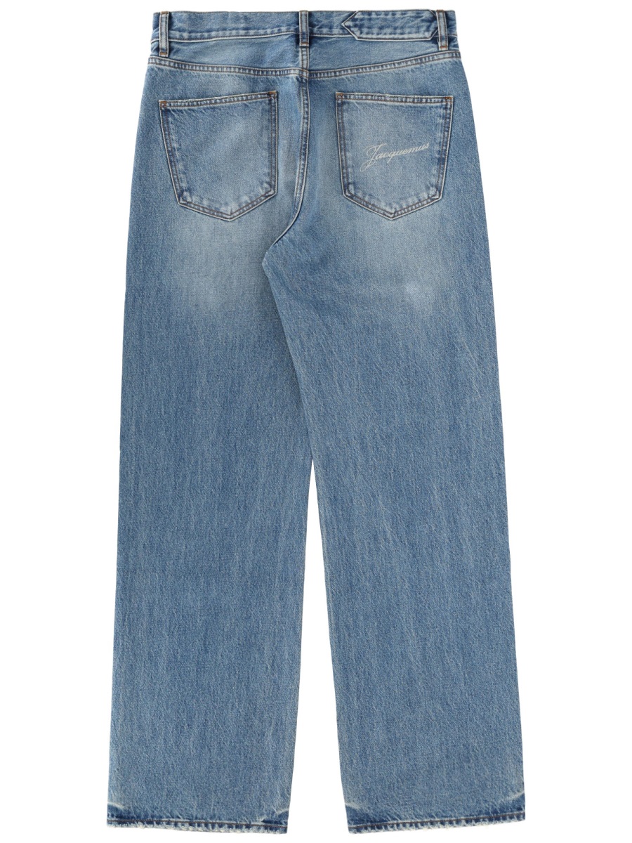 Jacquemus Trousers Bleu Blauw