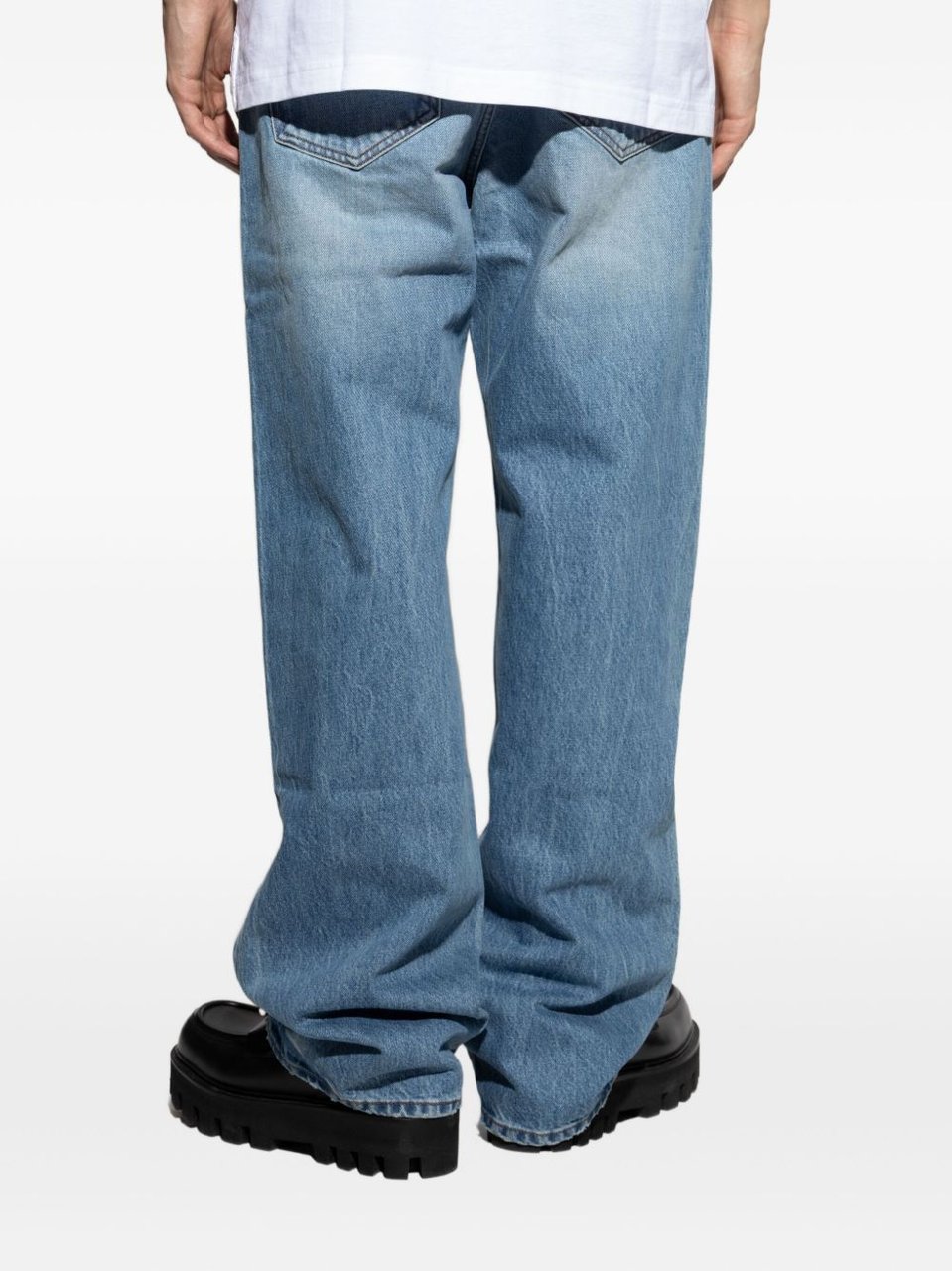 Jacquemus Trousers Bleu Blauw