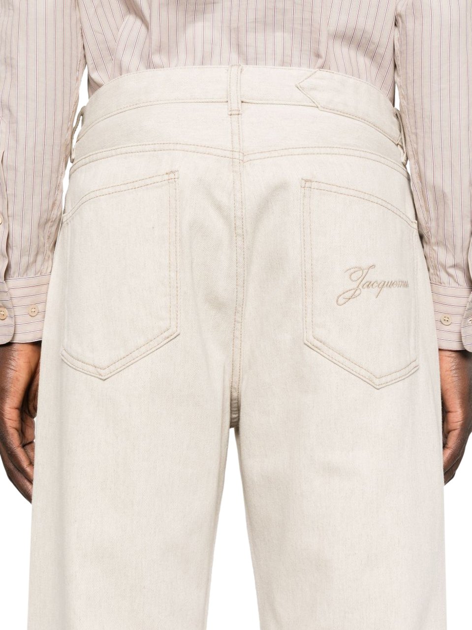 Jacquemus Jeans Beige Beige