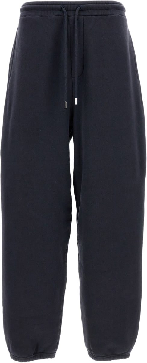 Jacquemus Mottled Cotton Fleece Relaxed Fit Jogging Trousers Blauw