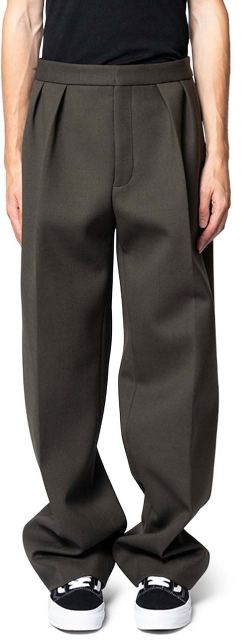 Jacquemus LE PANTALON CITTA DARK KHAKI Donkergroen