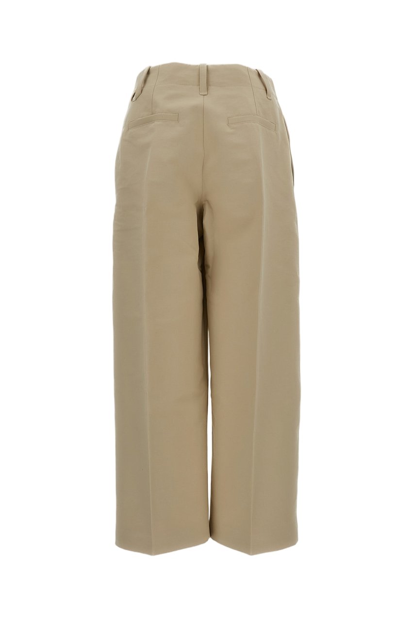Jacquemus Mid-Rise Cropped Trousers with Signature 'J' Loop Neutraal