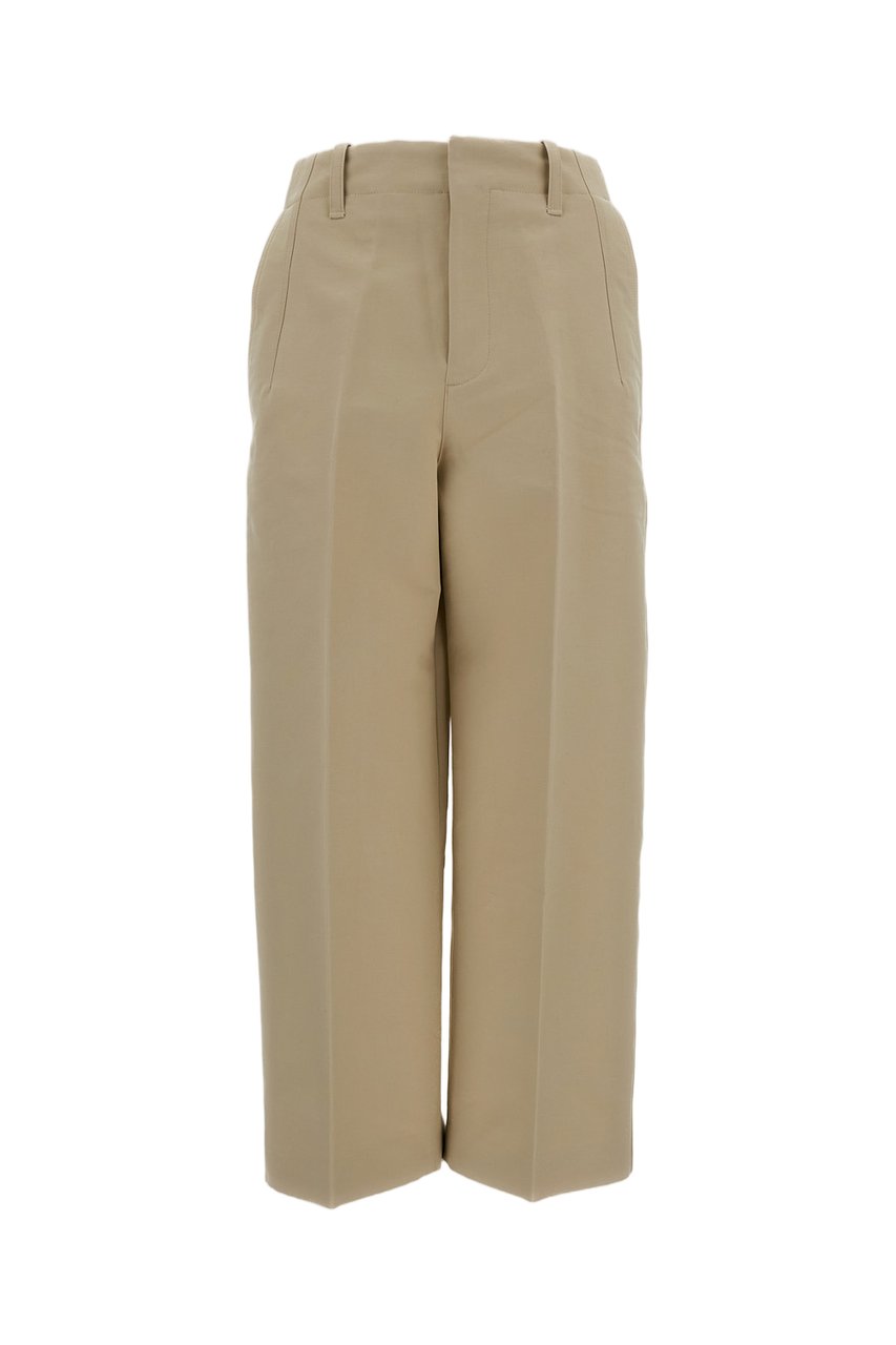 Jacquemus Mid-Rise Cropped Trousers with Signature 'J' Loop Neutraal