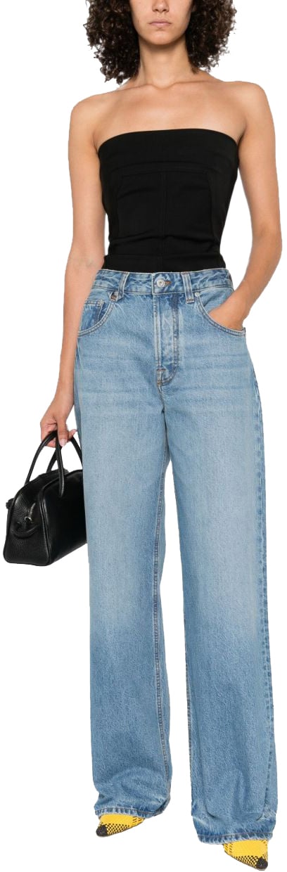 Jacquemus Jeans Bluetabacco Blauw