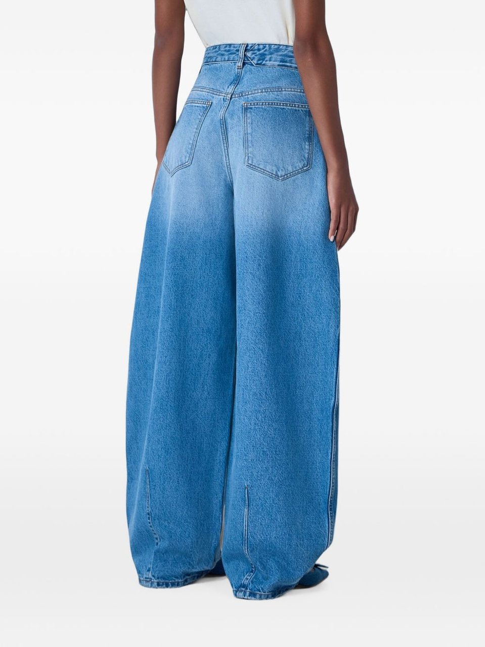 Jacquemus Trousers Blue/Tabacco Blauw