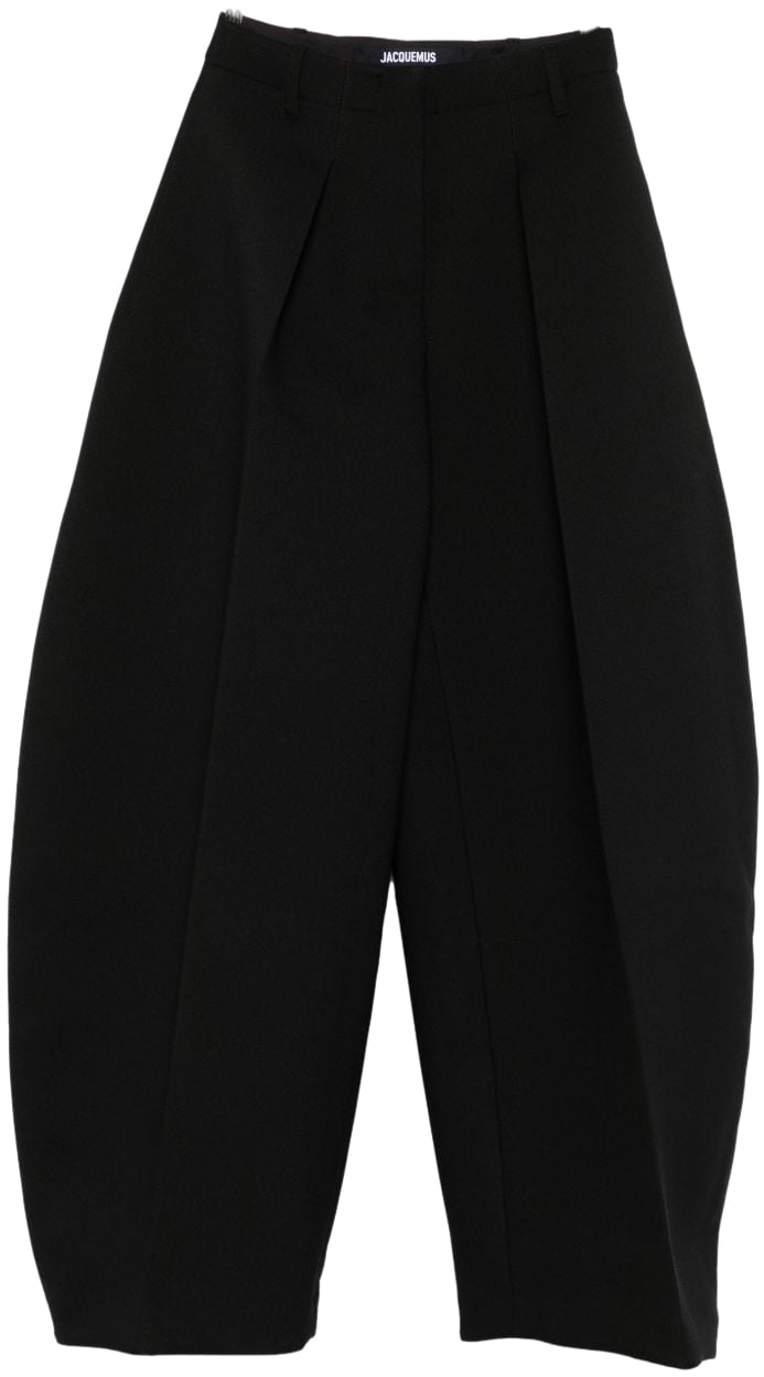 Jacquemus Trousers Black Zwart