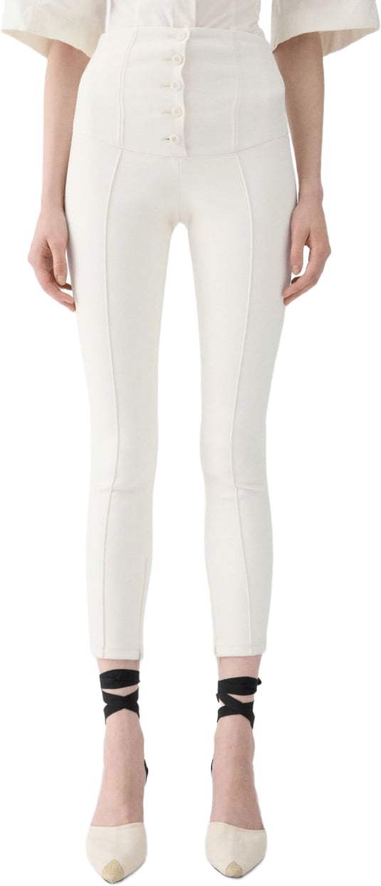 Jacquemus Trousers White Wit