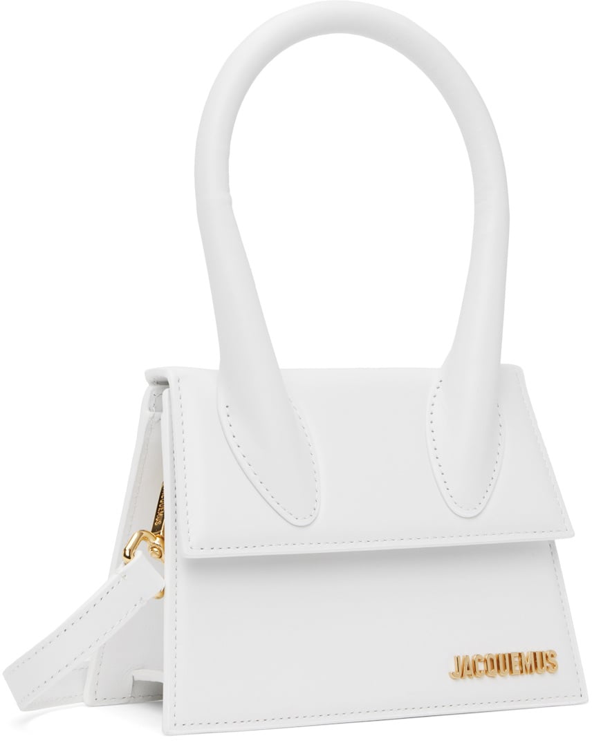 Jacquemus Le Chiquito Moyen Leather Moyen Wit