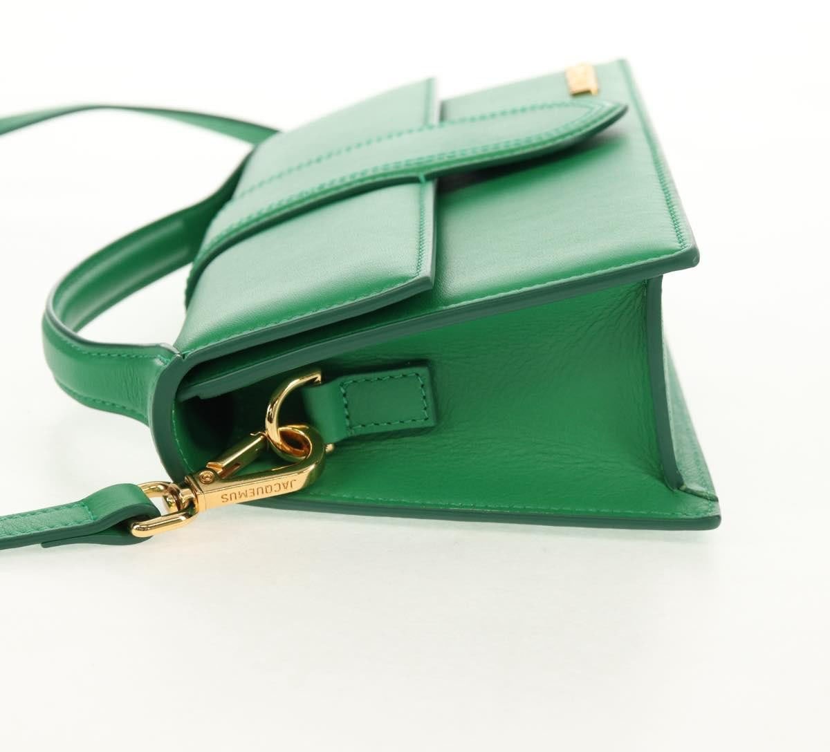 Jacquemus Jacquemus Le Bambino Flap Shoulder Bag Leather Groen