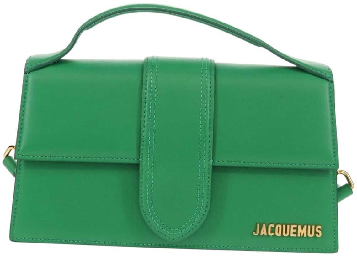 Jacquemus Jacquemus Le Bambino Flap Shoulder Bag Leather Groen