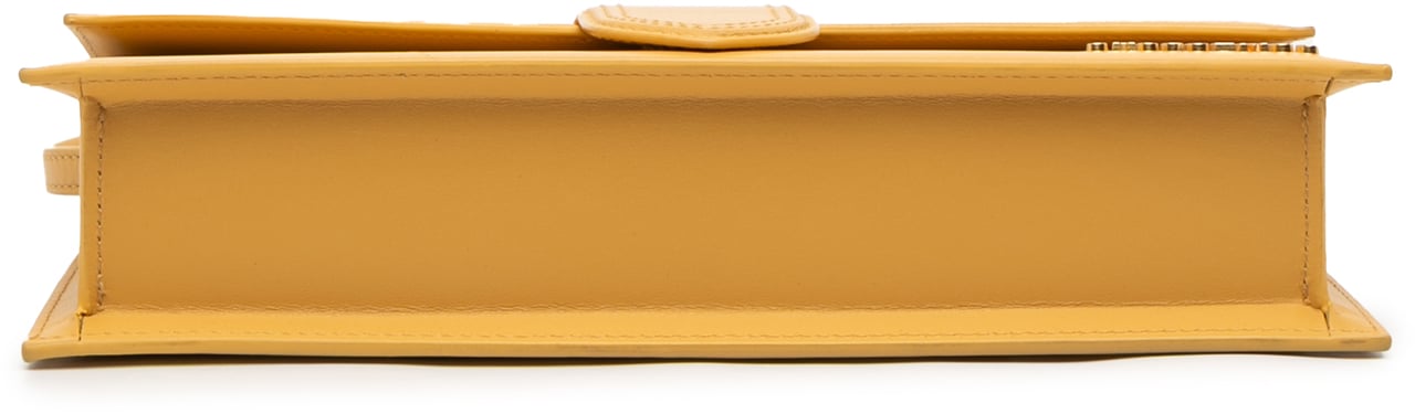 Jacquemus Leather Le Bambino Long Geel