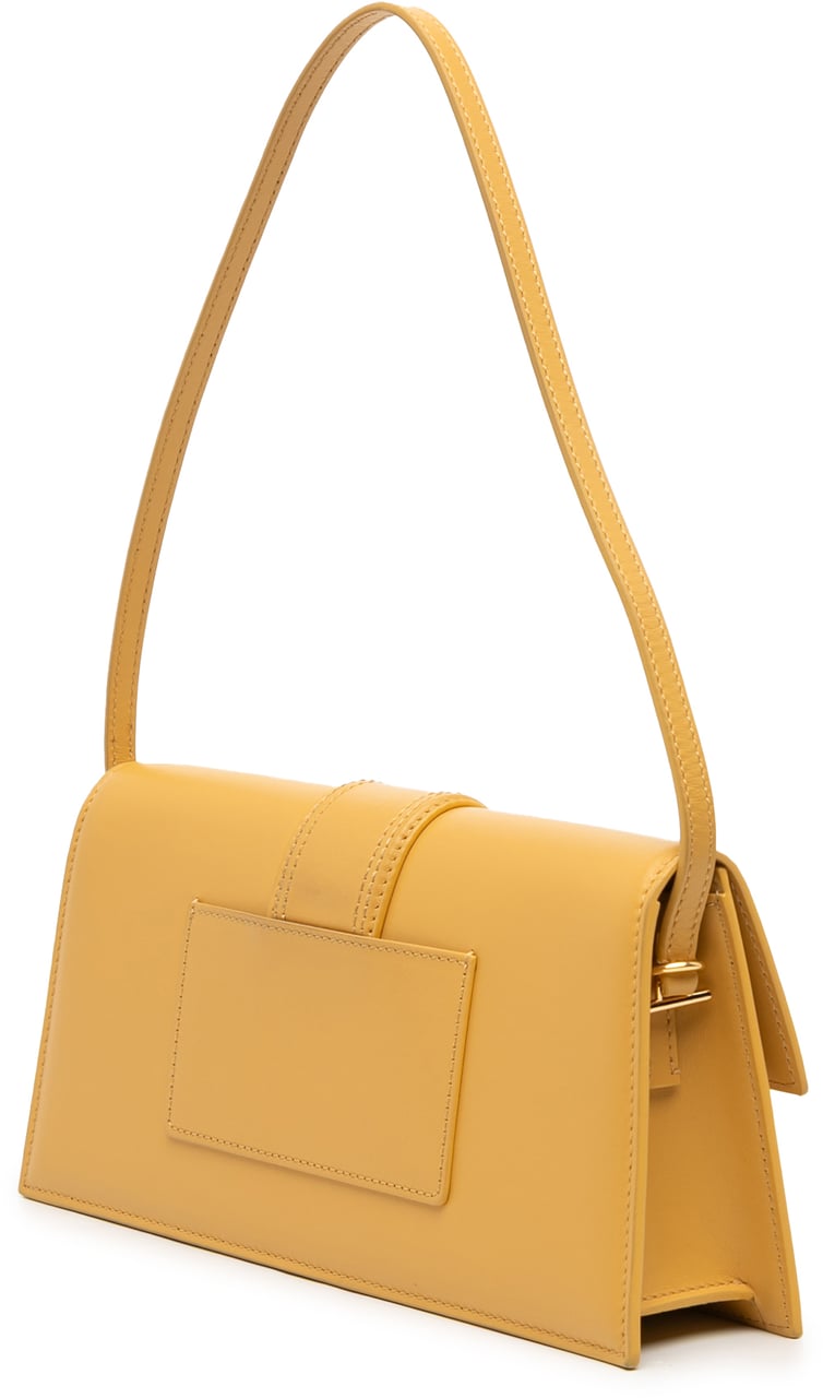 Jacquemus Leather Le Bambino Long Geel