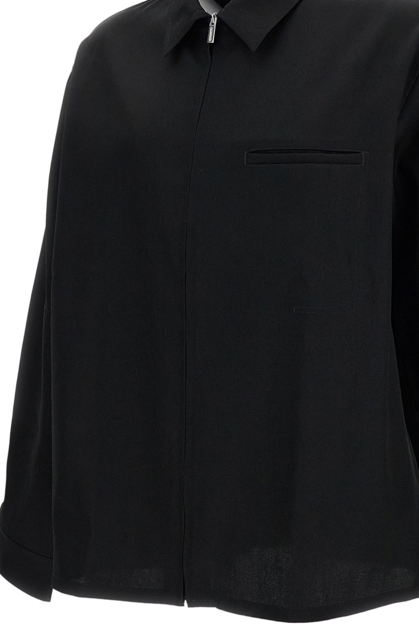 Jacquemus La Chemise Mecano Zipped Shirt Zwart