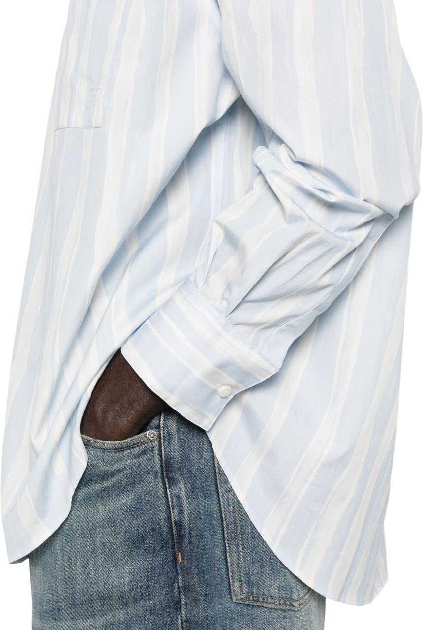 Jacquemus Shirts White/Blue Wit