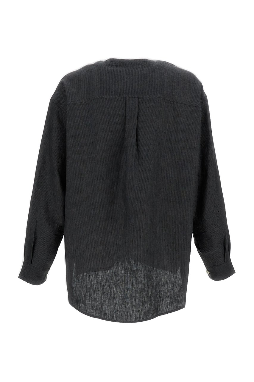 Jacquemus Grey La Chemise Pastro Linen Shirt Grijs