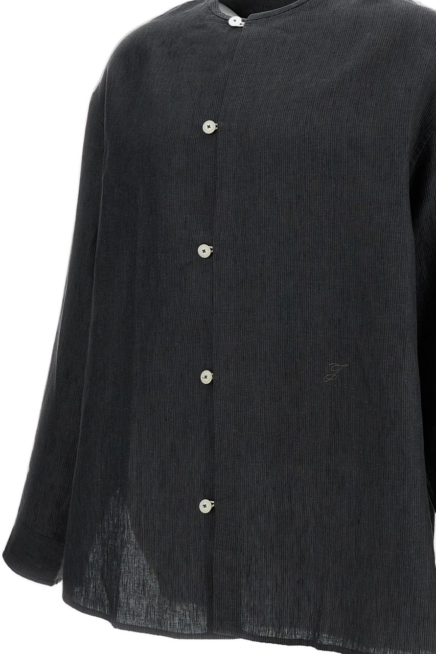 Jacquemus Grey La Chemise Pastro Linen Shirt Grijs