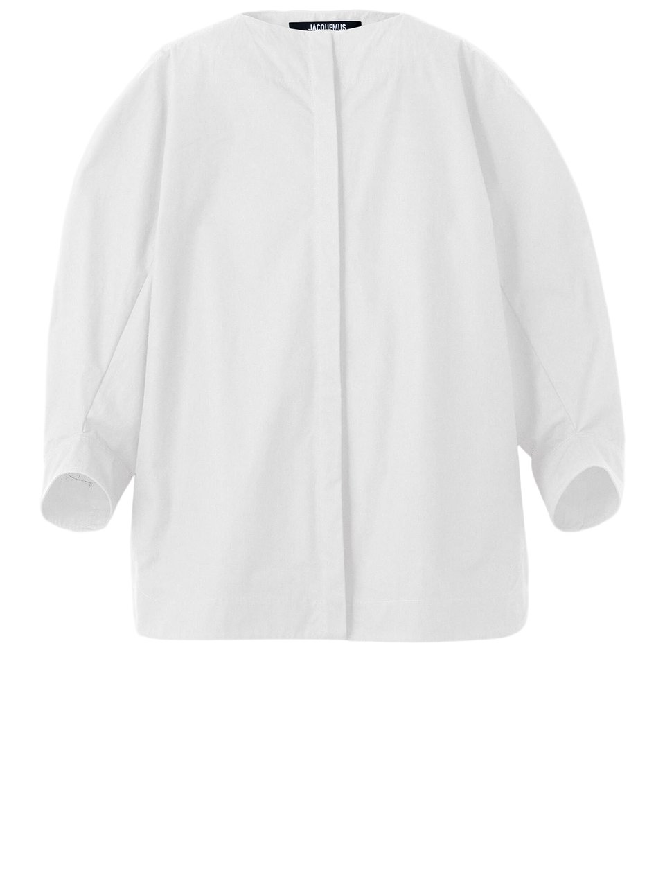 Jacquemus Pittore Relaxed Fit Voluminous Sleeve Shirt Wit