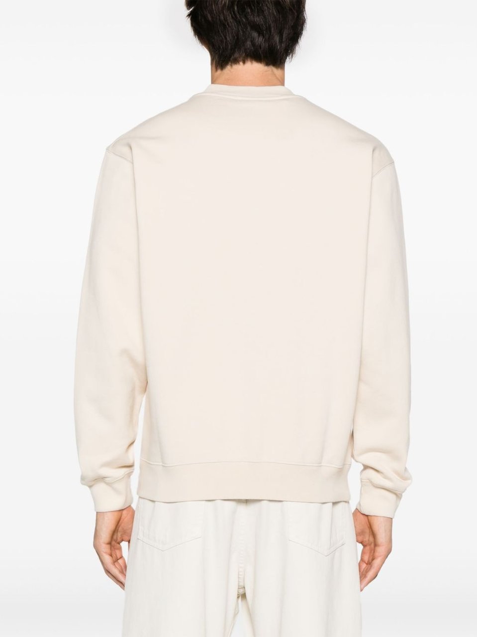 Jacquemus Minimalist Crew Neck Sweater with Subtle Branding Neutraal