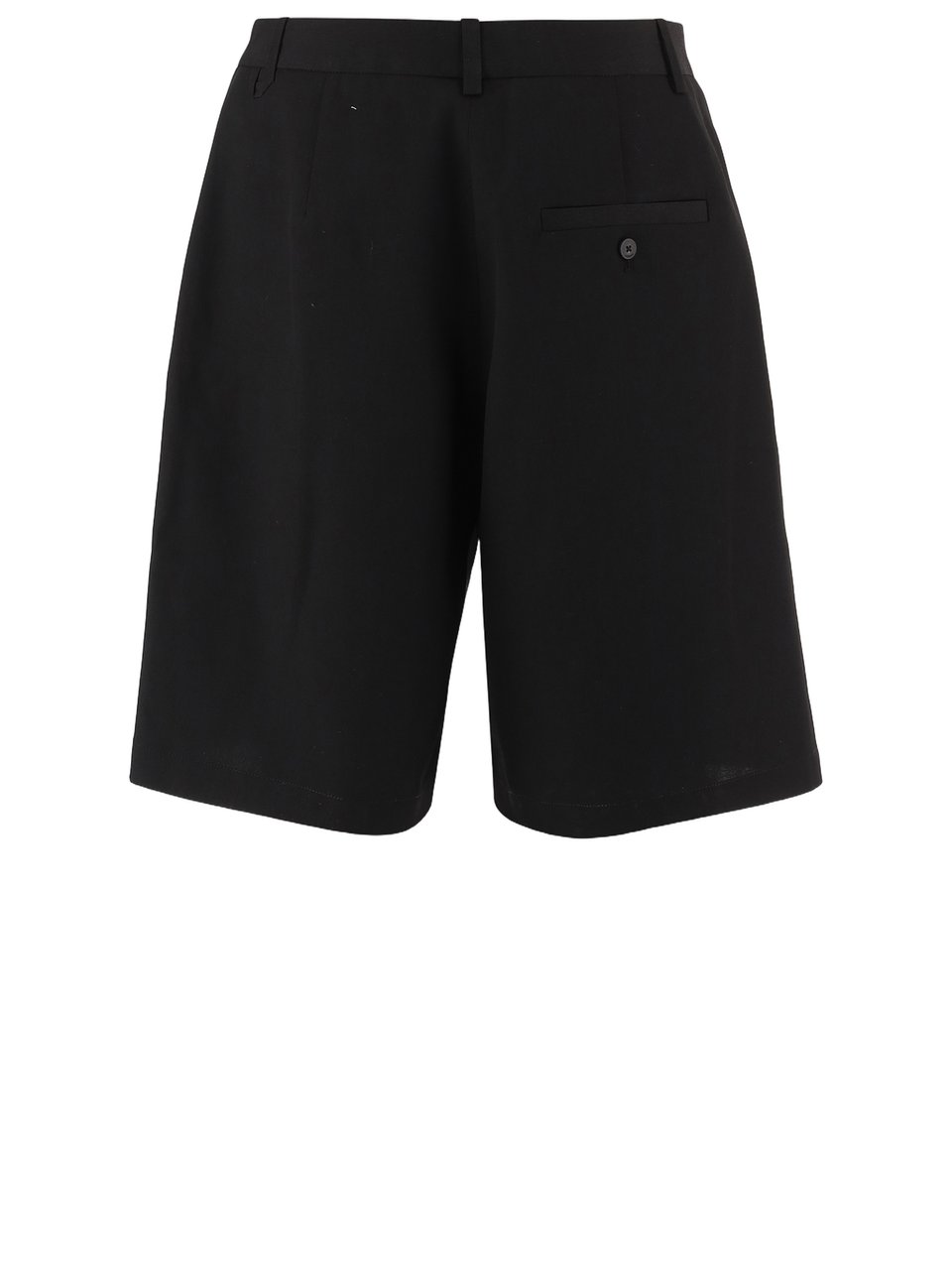 Jacquemus Knee-Length Tailored Shorts with Button and Zipper Closure Zwart