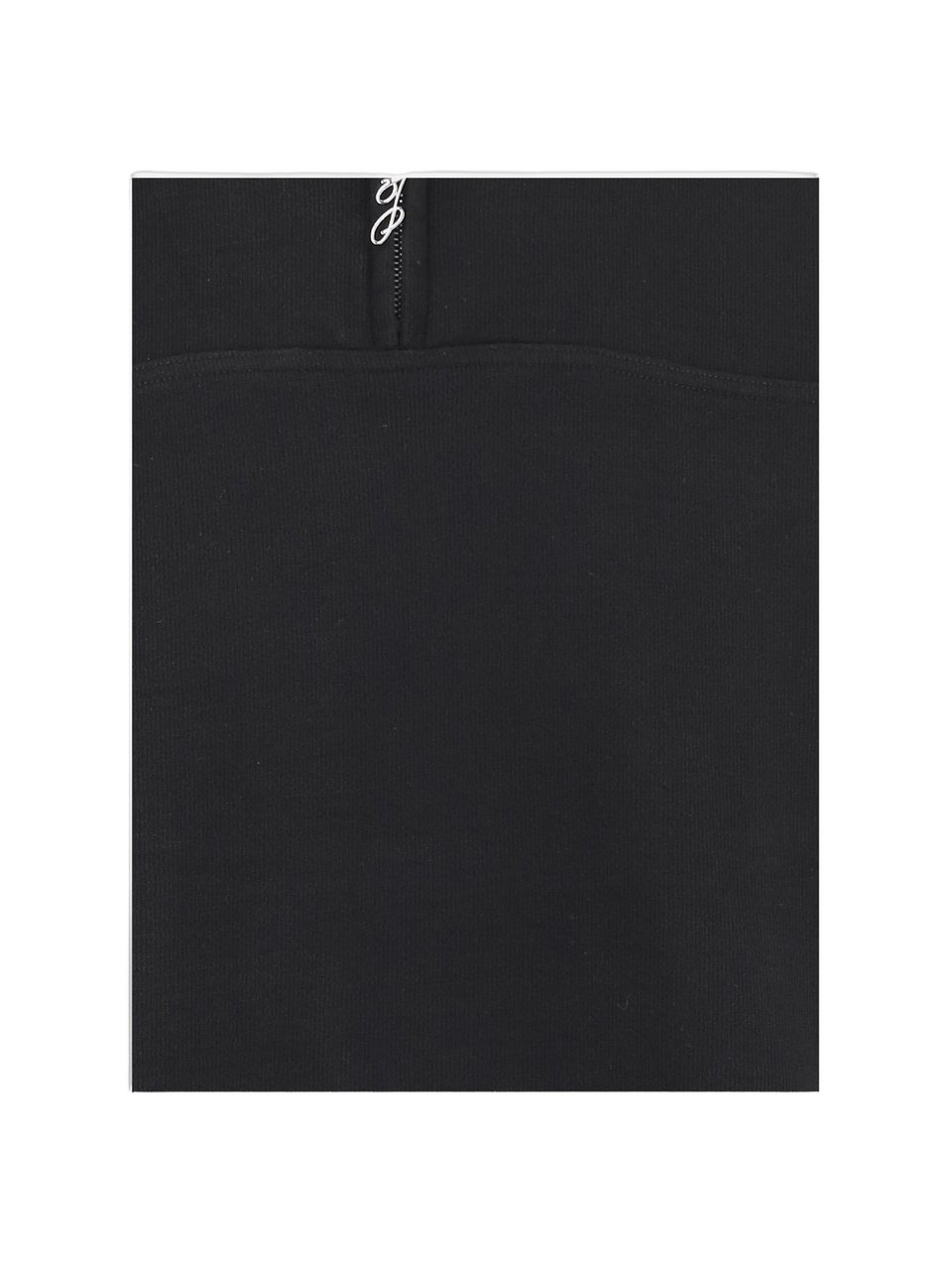 Jacquemus Rond Carré Sweatshirt With Turtle Neck And Zip Zwart