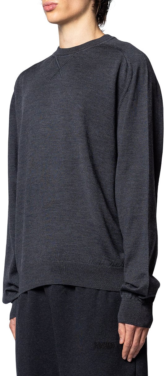 Jacquemus LE SWEATER BRODE DARK GREY Grijs