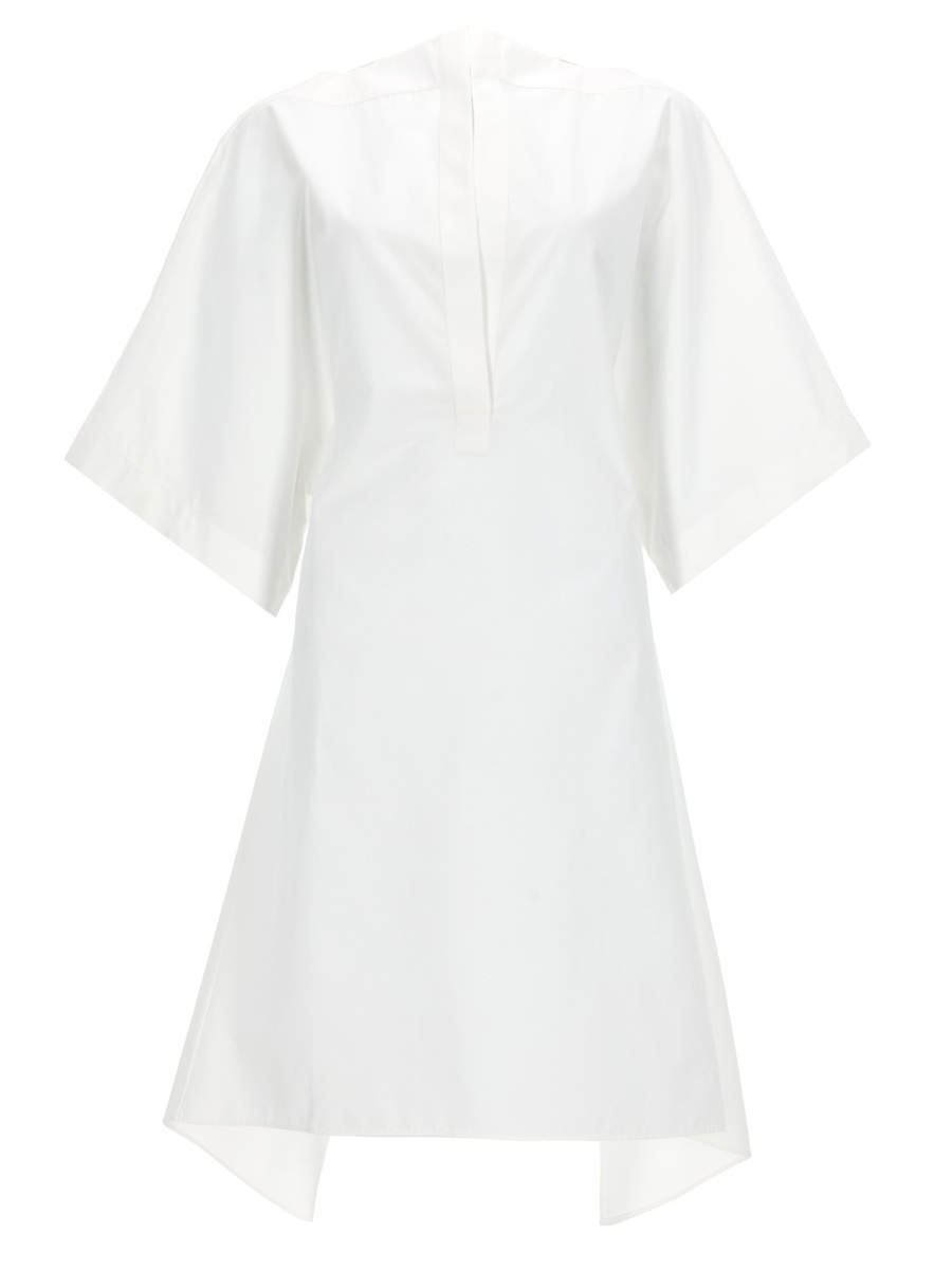 Jacquemus Moisson Oversized Asymmetrical Hem Tunic Shirt Wit