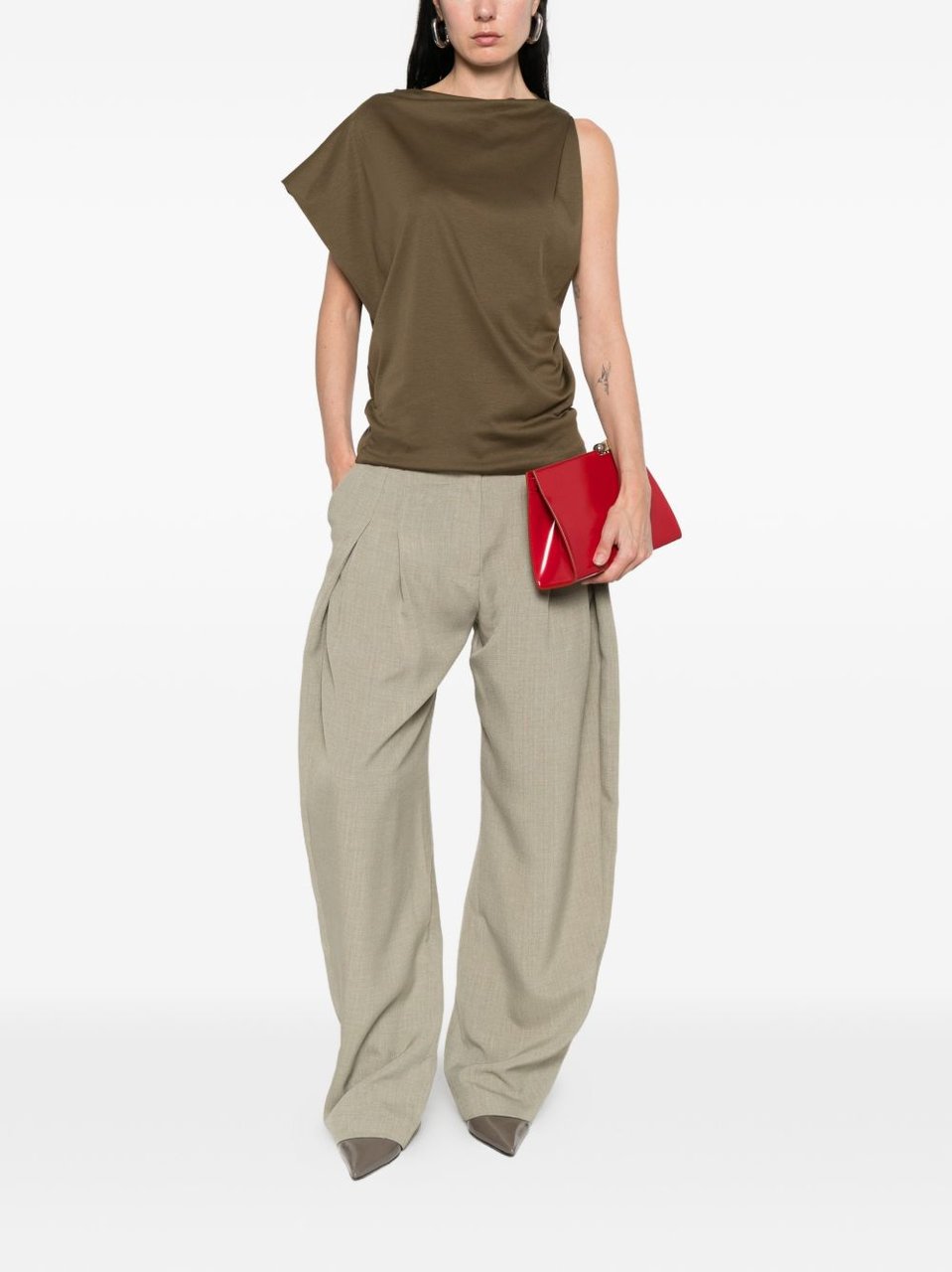 Jacquemus Top Dark Khaki Bruin