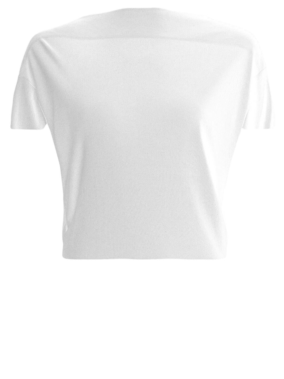 Jacquemus Flowing Draped Back T-Shirt in Viscose Jersey Wit